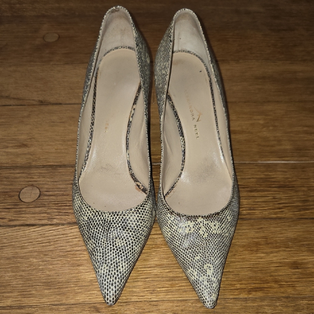 Alexandra Neel Snakeskin Heels